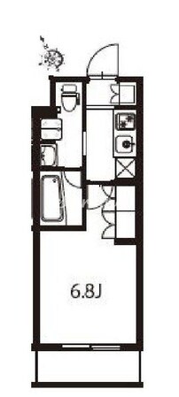 アジールコート東大井の物件間取画像